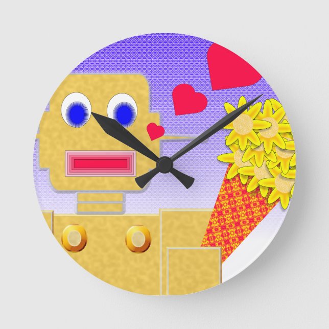 Horloge Ronde Aimez-moi, je suis un garçon (Recto)