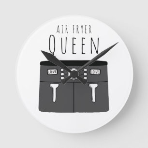 Horloge Ronde Air Fryer Queen