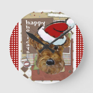 HORLOGE RONDE AIREDALE DE NOËL