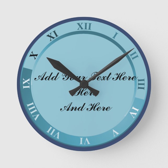 HORLOGE RONDE AJOUTER DU TEXTE ICI (Recto)