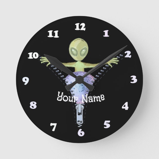 Horloge Ronde Alien Zipper (Recto)