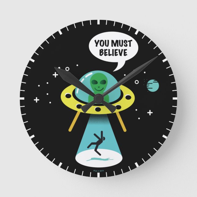Horloge Ronde Aliens (Recto)