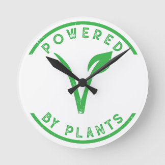 Horloge Ronde Alimenté par les plantes