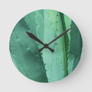 Horloge Ronde Aloe - Photographie de Macro Fine Art
