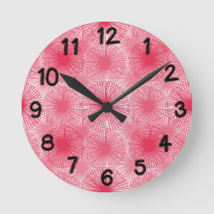 Horloge Ronde Amaranth Stars