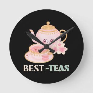 Horloge Ronde Amateurs de thé Best-Teas