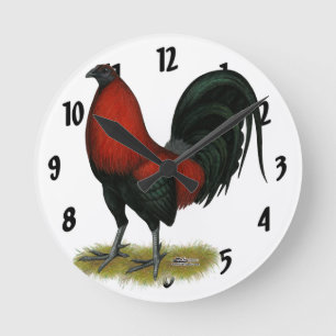 Horloge Ronde American Game BB Black Red Roster