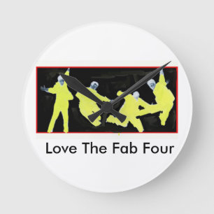 Horloge Ronde Amour quatre ouvrier
