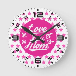 Horloge Ronde Amour You Maman Fête des mères-11096