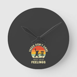 Horloge Ronde Amusant Retro Disc Conception de Golf   Les amateu