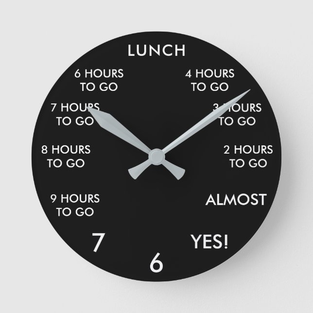 Horloge Ronde Amusante nouveauté du bureau (Recto)