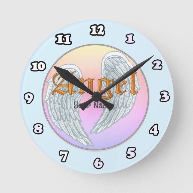 Horloge Ronde Ange des ailes (Recto)