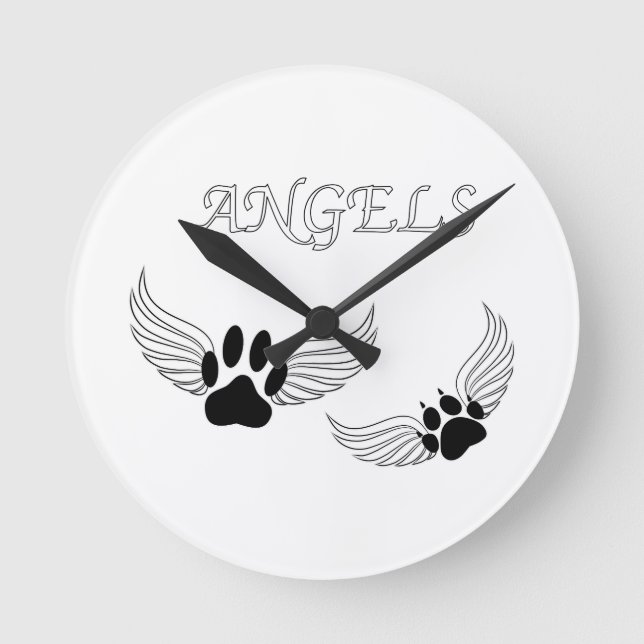 Horloge Ronde Ange Pet (Recto)