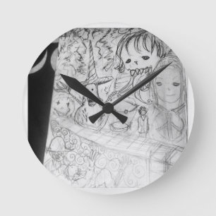 Horloge Ronde anime de manga de monstre de yaie
