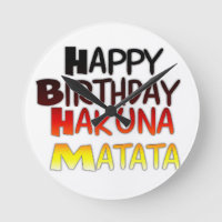 Anniversaire allemand Hakuna Matata Art Imprimer
