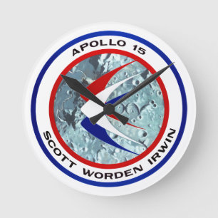 Horloge Ronde Apollo 15 insignes