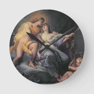 Horloge Ronde Apollo caressing the nymph Leucothée