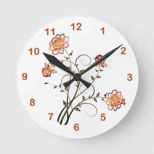 Horloge Ronde Apparence en cuivre incorporé
