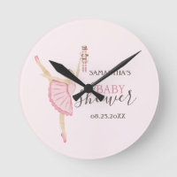 Aquarelle Ballerina Nutcracker Baby shower rose