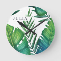 Aquarelle Feuille Tropicale personnalisée