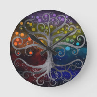Arbre de vie Silver Swirl