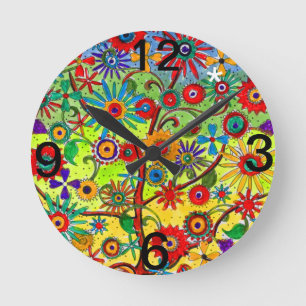 Horloge Ronde Arbre d'horloge murale de la vie