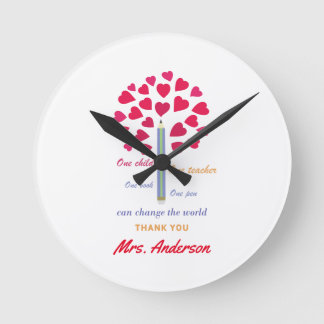 Horloge Ronde Arbre grand crayon / Appréciation de l'enseignant