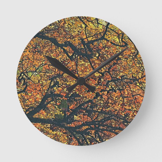 HORLOGE RONDE ARBRES (Recto)