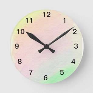 Horloge Ronde Arc-en-ciel -