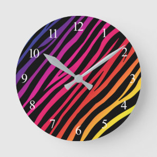 Horloge Ronde Arc-en-ciel