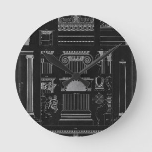 Horloge Ronde Architecture graphique IV