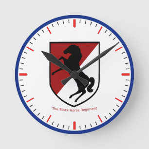 Horloge Ronde Armée 11e régiment de cavalerie blindée