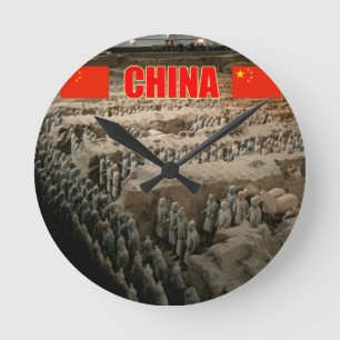 Horloge Ronde Armée Chine - pro photo de terre cuite