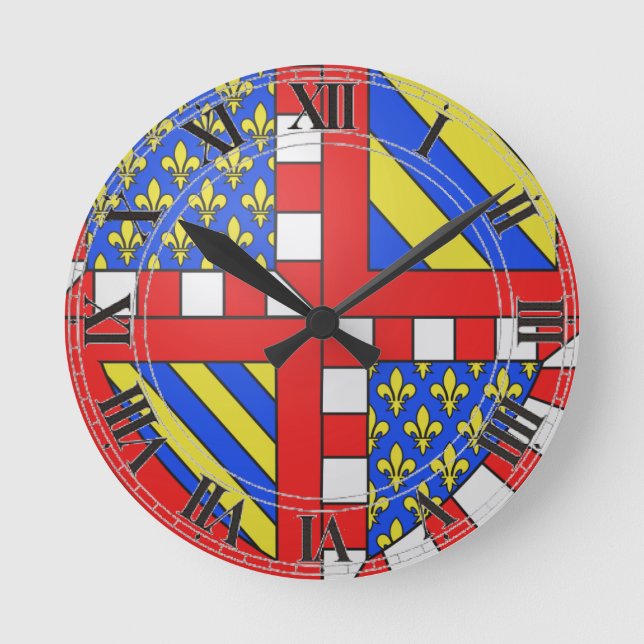 Horloge Ronde Armoiries de Bourgogne (France) (Recto)