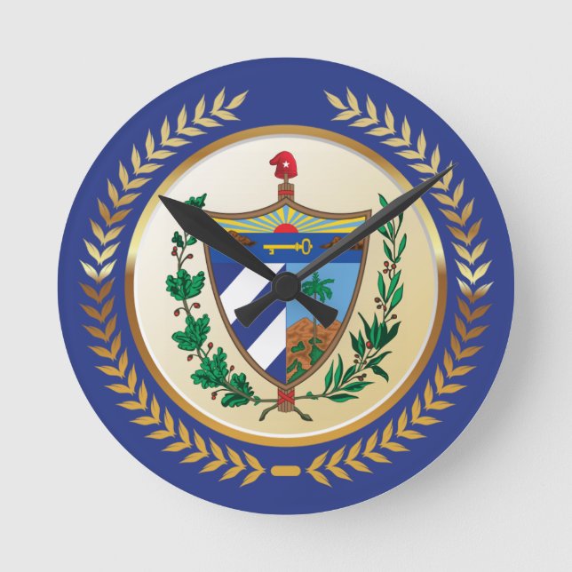 Horloge Ronde Armoiries de Cuba (Recto)