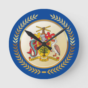 Horloge Ronde Armoiries de la Barbade