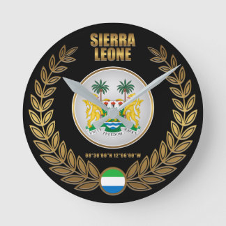 Horloge Ronde Armoiries de la Sierra Leone