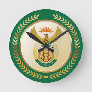 Horloge Ronde Armoiries de l'Afrique du Sud