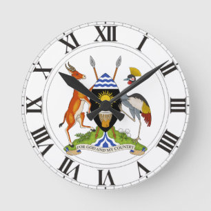 Horloge Ronde Armoiries de l'Ouganda