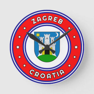 Horloge Ronde Armoiries de Zagreb Croatie