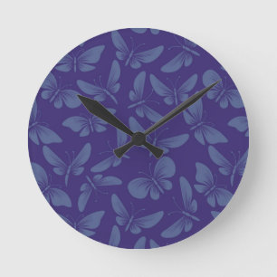 Horloge Ronde arrière - plan des papillons de nuit