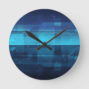 Horloge Ronde Arrière - plan numérique de pointe