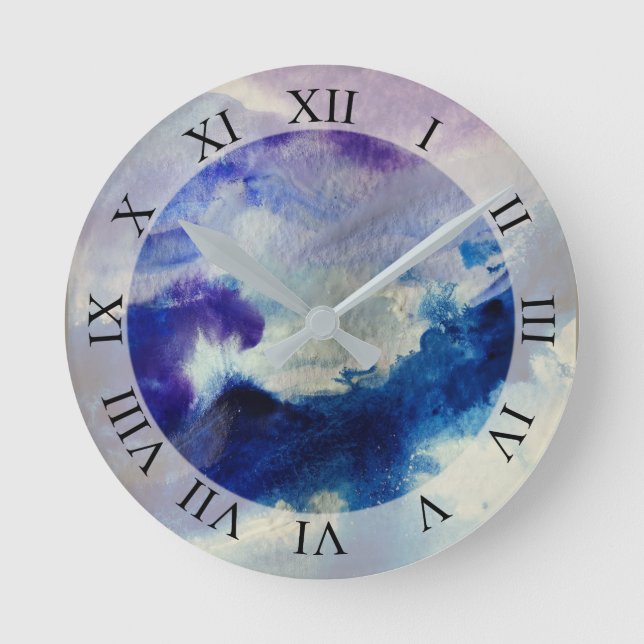 Horloge Ronde Art Abstrait (Recto)
