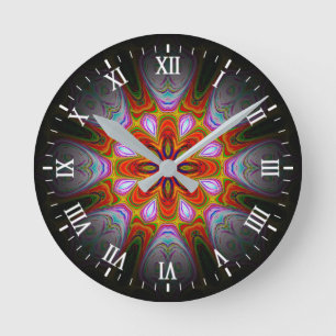Horloge Ronde Art Antique Abstrait-18434