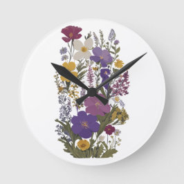 Horloge Ronde Art botanique