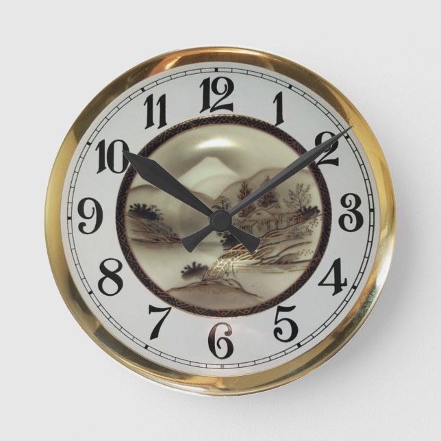 Horloge Ronde Art céramique (Recto)