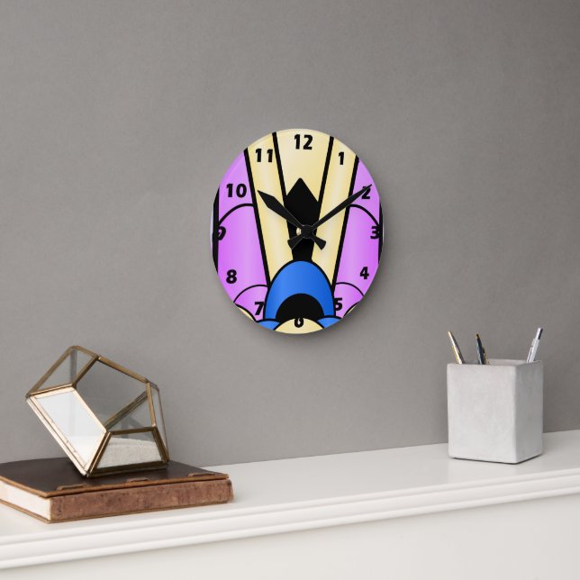 Horloge Ronde Art deco design (Bureau)