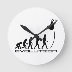 Horloge Ronde Art d'évolution de sport de chambre forte de