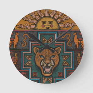 Horloge Ronde Art Inca