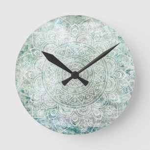 Horloge Ronde art mandala